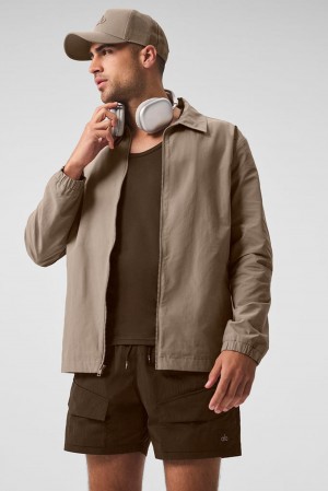 Sobrecamisa Alo Yoga Torrent Hombre Gravel | España LHZC-52973