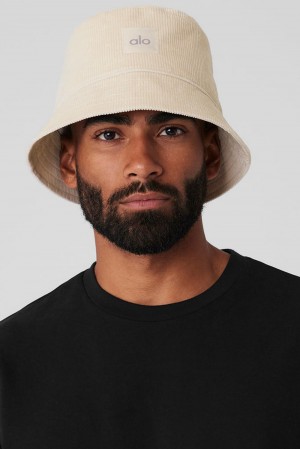 Sombreros De Pescador Alo Yoga Corduroy Neighborhood Hombre Bone | España SHZP-07419