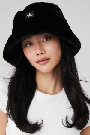 Sombreros De Pescador Alo Yoga Faux Fur Mujer Negras | España HNCV-10762