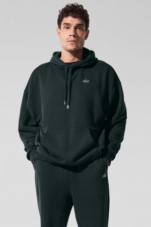 Sudadera con Capucha Alo Yoga Accolade Hombre Verde | España KNLP-17258