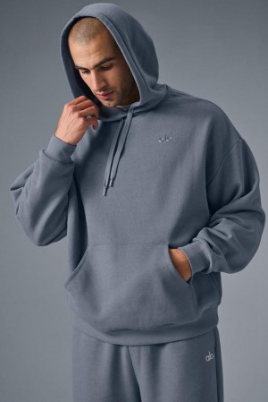 Sudadera con Capucha Alo Yoga Accolade Hombre Gris | España IAML-72095