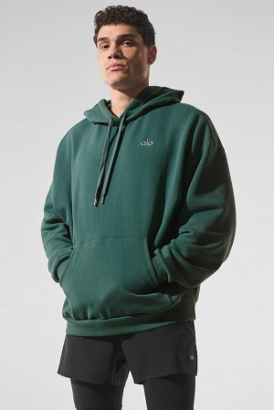 Sudadera con Capucha Alo Yoga Accolade Hombre Winter Ivy | España XFYO-45893