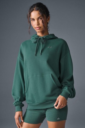 Sudadera con Capucha Alo Yoga Accolade Mujer Winter Ivy | España XITK-28794
