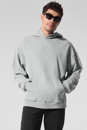 Sudadera con Capucha Alo Yoga Chill Hombre Gris | España FYJT-03574