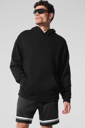 Sudadera con Capucha Alo Yoga Chill Hombre Negras | España WFIH-82940