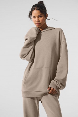 Sudadera con Capucha Alo Yoga Chill Vintage Wash Mujer Azules | España WEBR-60381