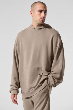 Sudadera con Capucha Alo Yoga Chill Vintage Wash Hombre Azules | España ULWV-02736
