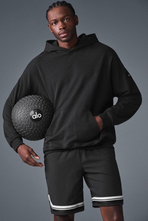 Sudadera con Capucha Alo Yoga Double Take Hombre Negras | España QNTU-04895