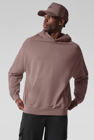 Sudadera con Capucha Alo Yoga Double Take Hombre Mushroom | España CSVO-49263