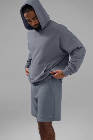 Sudadera con Capucha Alo Yoga Double Take Hombre Gris | España OVZH-26587