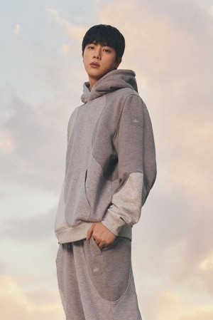 Sudadera con Capucha Alo Yoga Make Waves Mujer Gris | España KMOW-54620