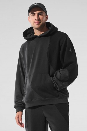 Sudadera con Capucha Alo Yoga Make Waves Hombre Negras | España MLVJ-23156