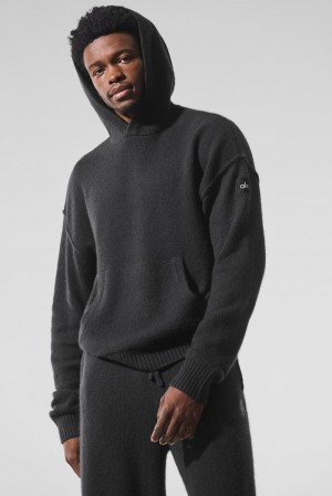 Sudadera con Capucha Alo Yoga New Class Cashmere Hombre Negras | España YKOH-02378