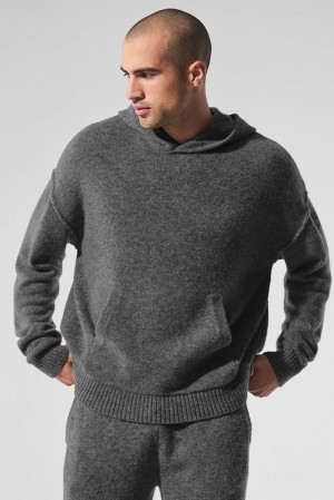 Sudadera con Capucha Alo Yoga New Class Cashmere Hombre Plateadas Gris | España YPCO-05698