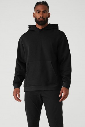 Sudadera con Capucha Alo Yoga Renown Heavy Weight Hombre Negras | España WGZA-35176