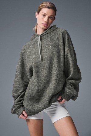 Sudadera con Capucha Alo Yoga Triumph Mujer Gris | España OANS-83126