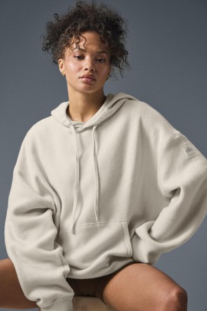 Sudadera con Capucha Alo Yoga Triumph Restore Mujer Bone | España VRHW-47518