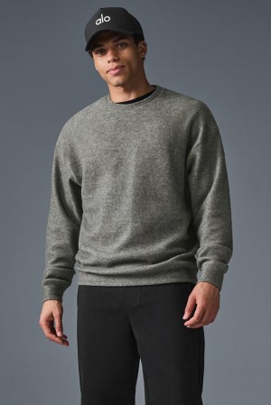 Sudaderas Alo Yoga Triumph Restore Crew Neck Hombre Gris | España WYQJ-45912