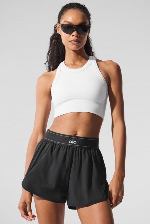 Sujetador Deportivo Alo Yoga Seamless Delight High Neck Mujer Blancas | España GIPA-26051