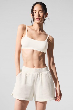 Sujetador Deportivo Alo Yoga Sheer Glow Mujer Ivory | España CYDV-08372