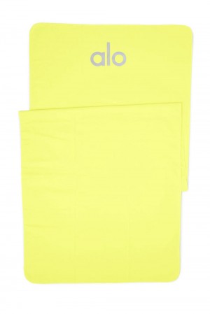 Toalla Alo Yoga Grounded No-Slip Mujer Highlighter | España JFCU-42631