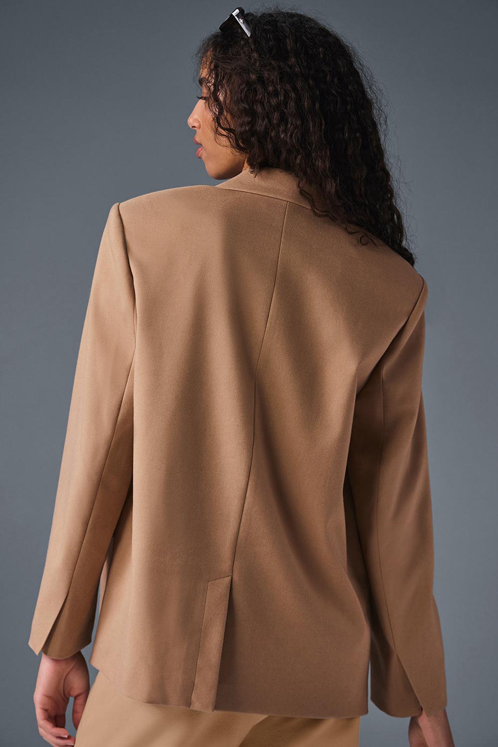 Blazers Alo Yoga First-Class Mujer Toasted Almond | España  FTOK-64270