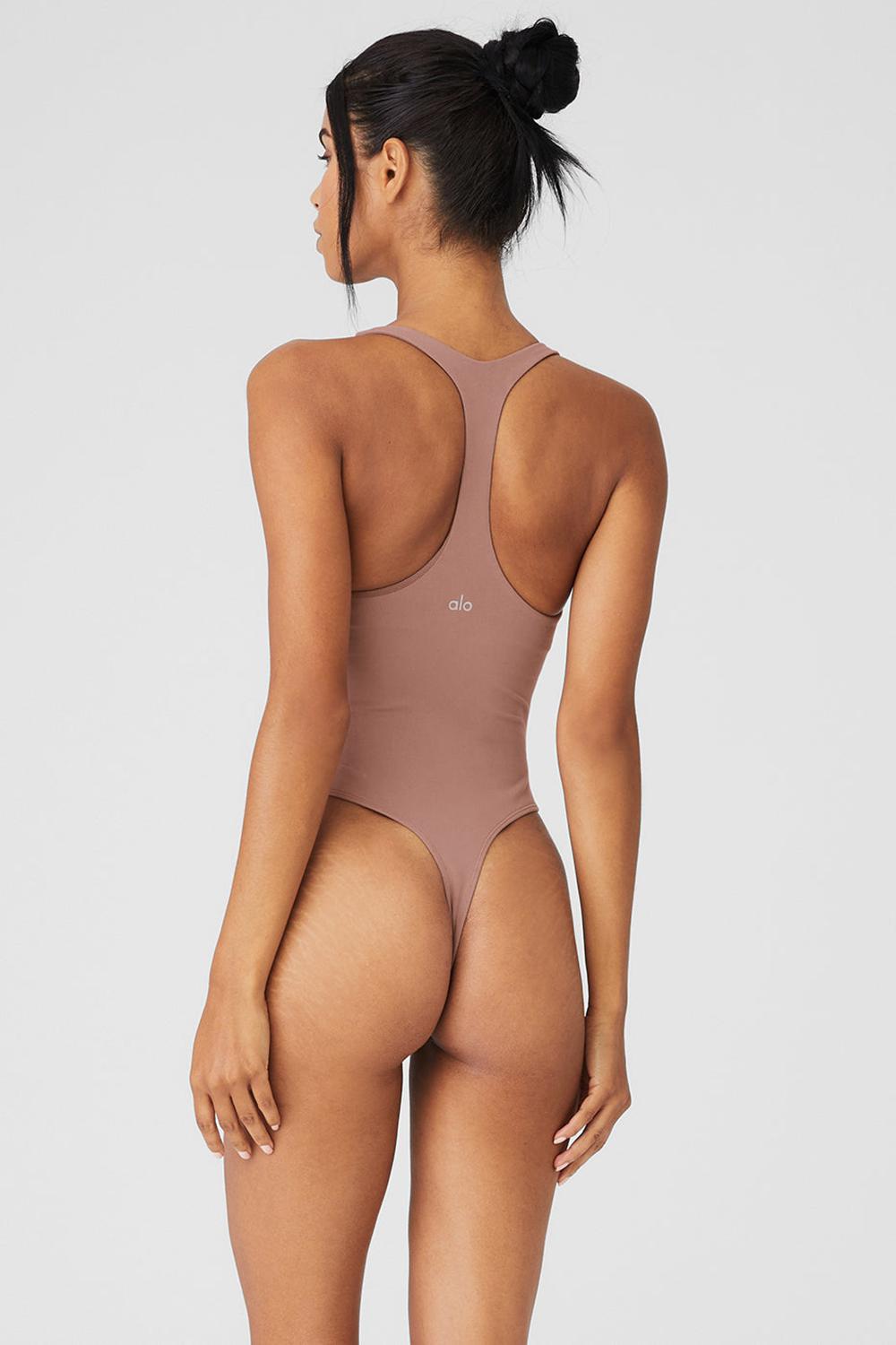 Body Alo Yoga Sleek Back Mujer Smoky Quartz | España  CHVJ-03175