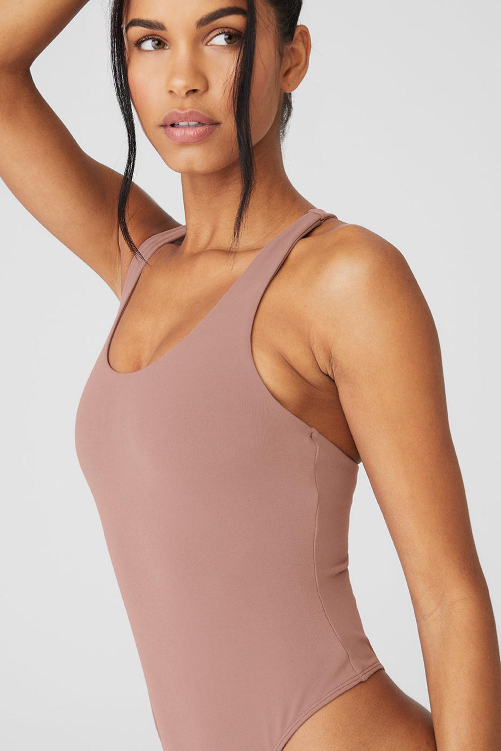 Body Alo Yoga Sleek Back Mujer Smoky Quartz | España  CHVJ-03175