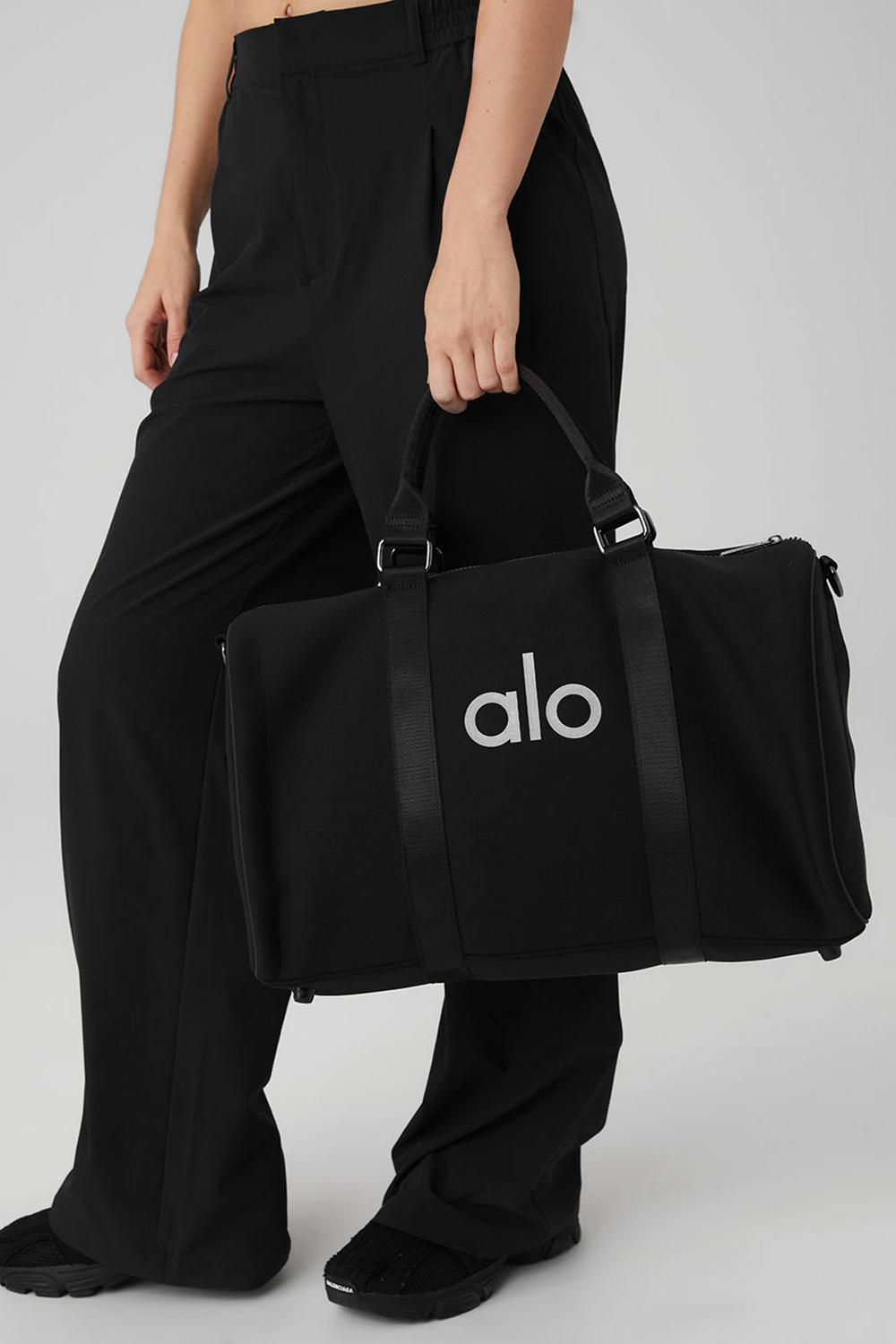 Bolsa Duffle Alo Yoga Traverse Mujer Negras Plateadas | España  TJSN-62915