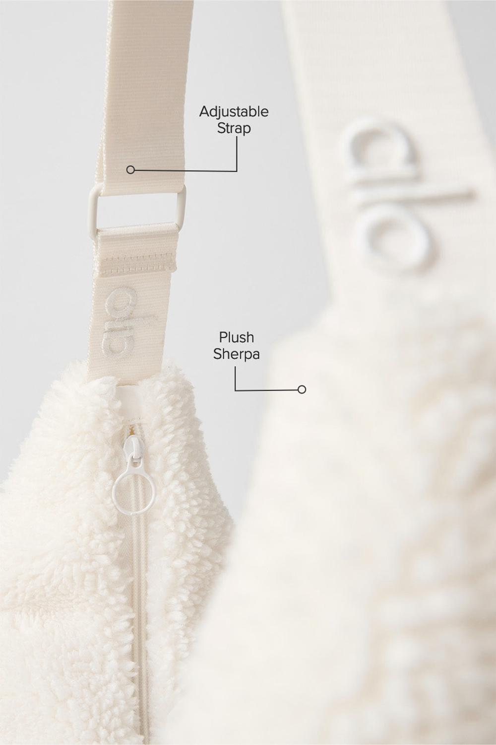 Bolso Bandolera Alo Yoga Sherpa Om The Go Mujer Ivory | España  YZPK-82935
