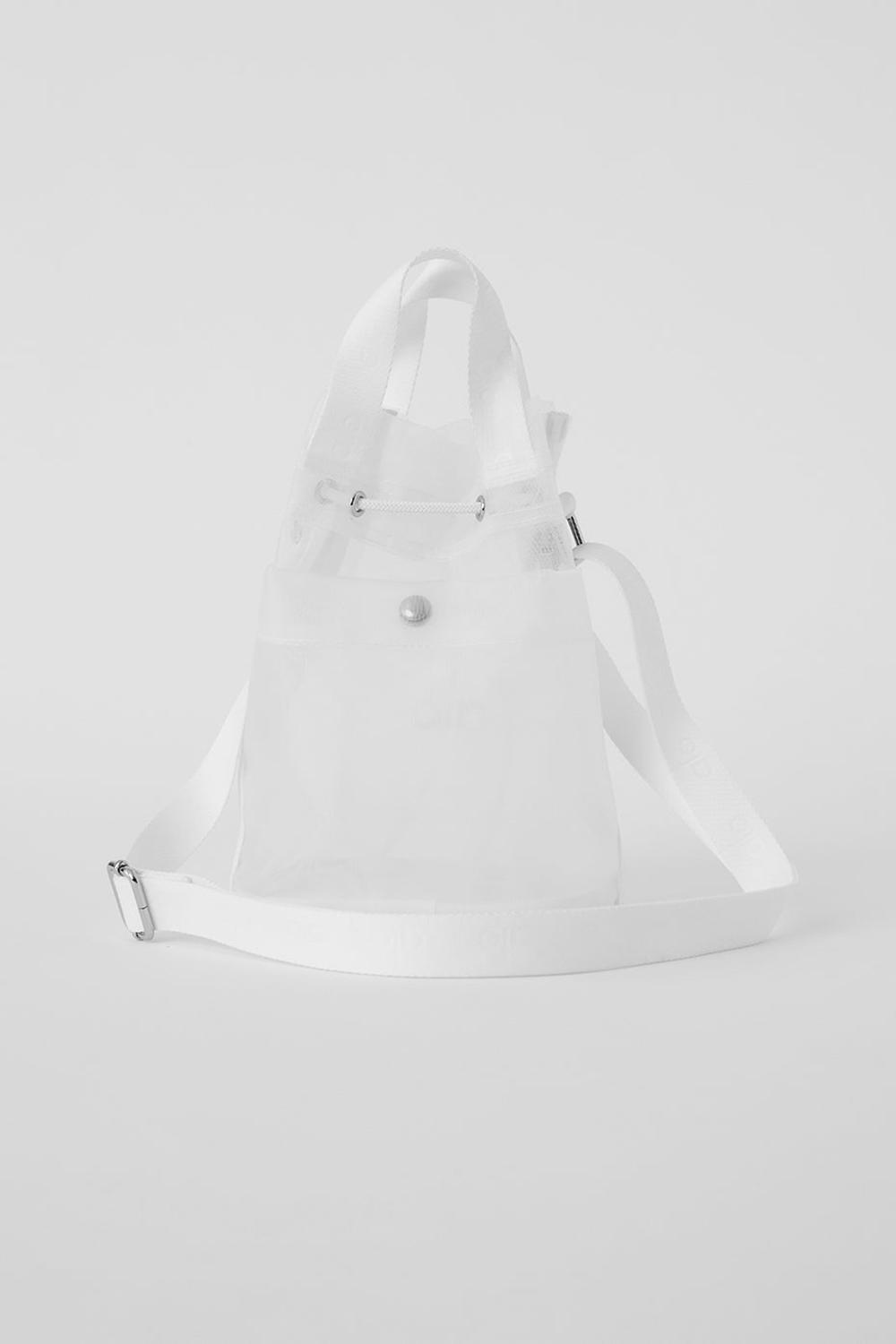Bolso Saco Alo Yoga Sheer Cross Body Mujer Blancas | España  XFUJ-21405