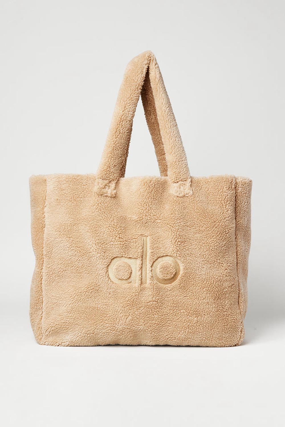 Bolso Tote Alo Yoga Foxy Sherpa Mujer Camel | España  VAZN-58103