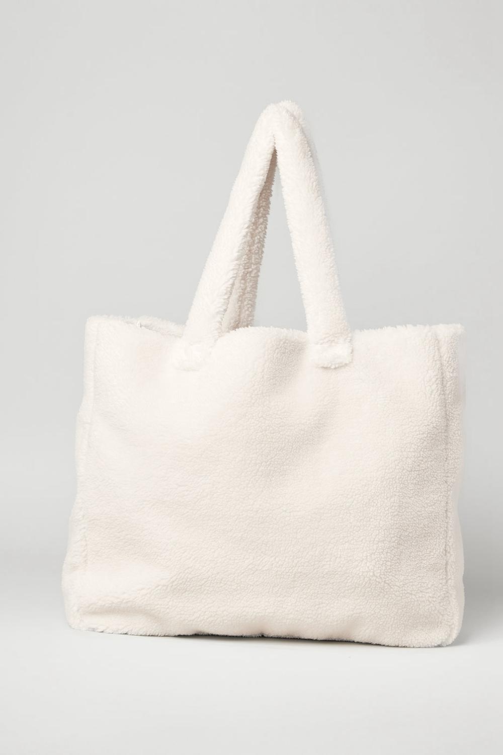 Bolso Tote Alo Yoga Foxy Sherpa Mujer Ivory | España  ZYPB-31486