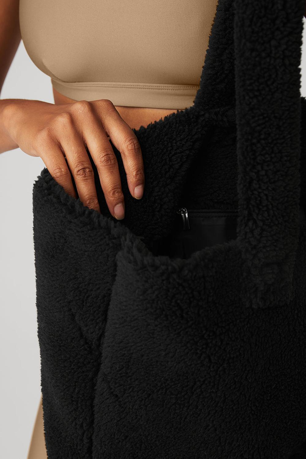 Bolso Tote Alo Yoga Foxy Sherpa Mujer Negras | España  KVWA-38247