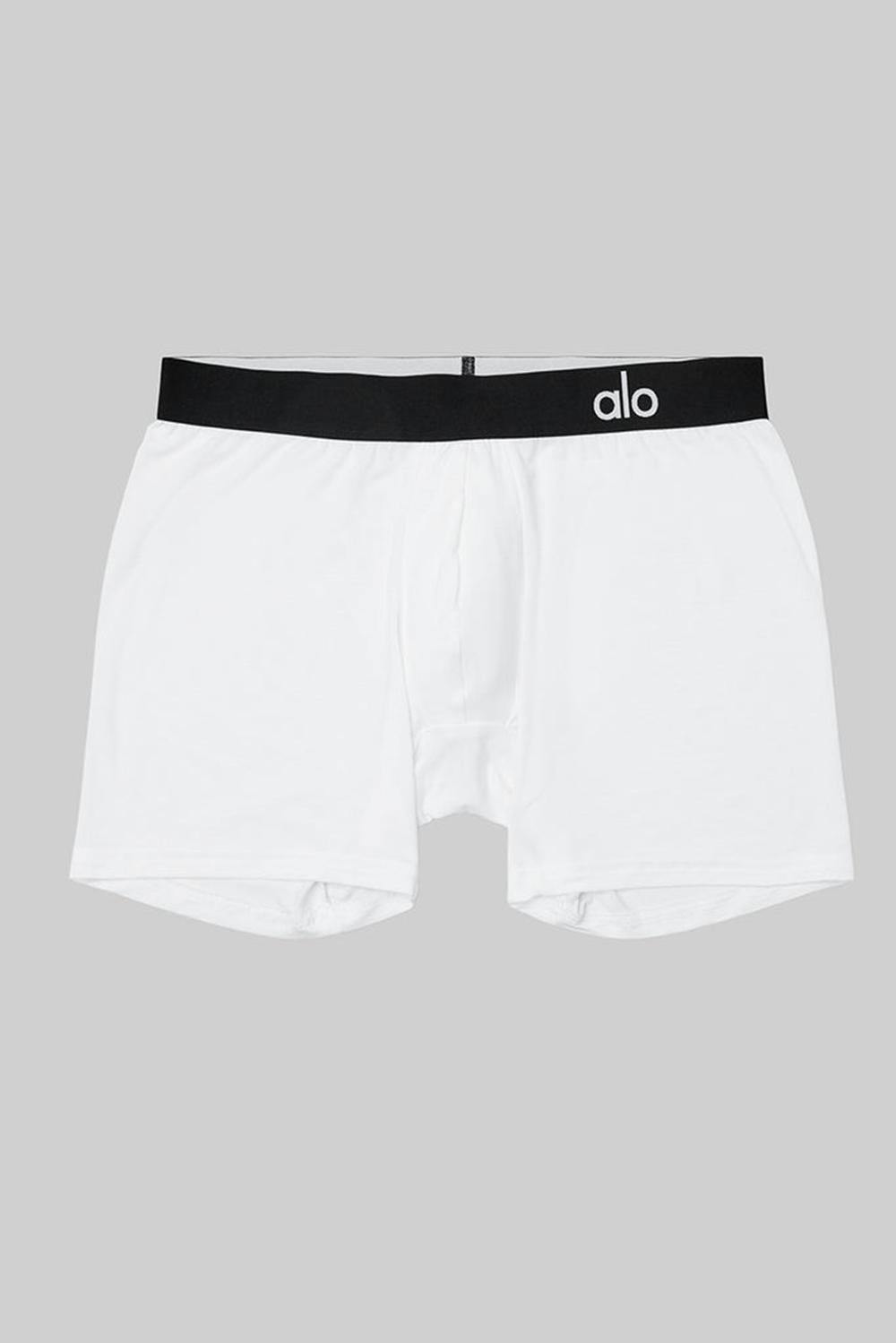 Boxer Alo Yoga Day and Night Hombre Blancas | España  QFDX-83206