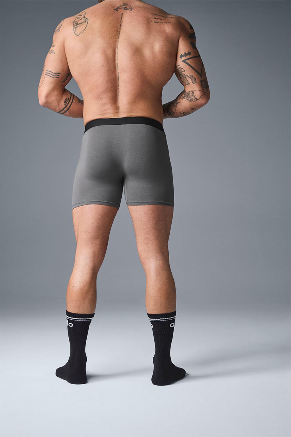 Boxer Alo Yoga Day and Night Hombre Gris | España  DPJE-64583