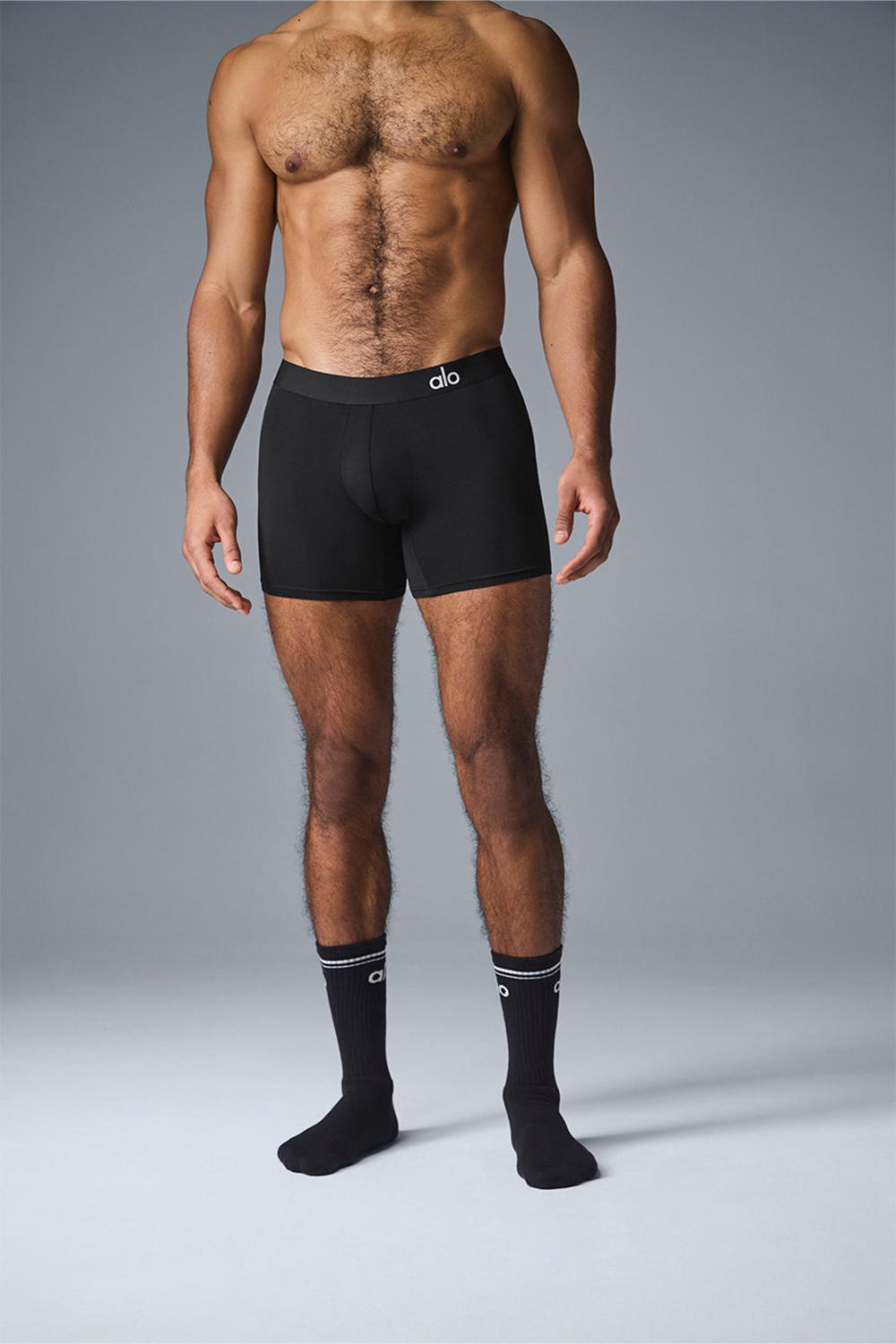 Boxer Alo Yoga Day and Night Hombre Negras | España  MLDE-30796