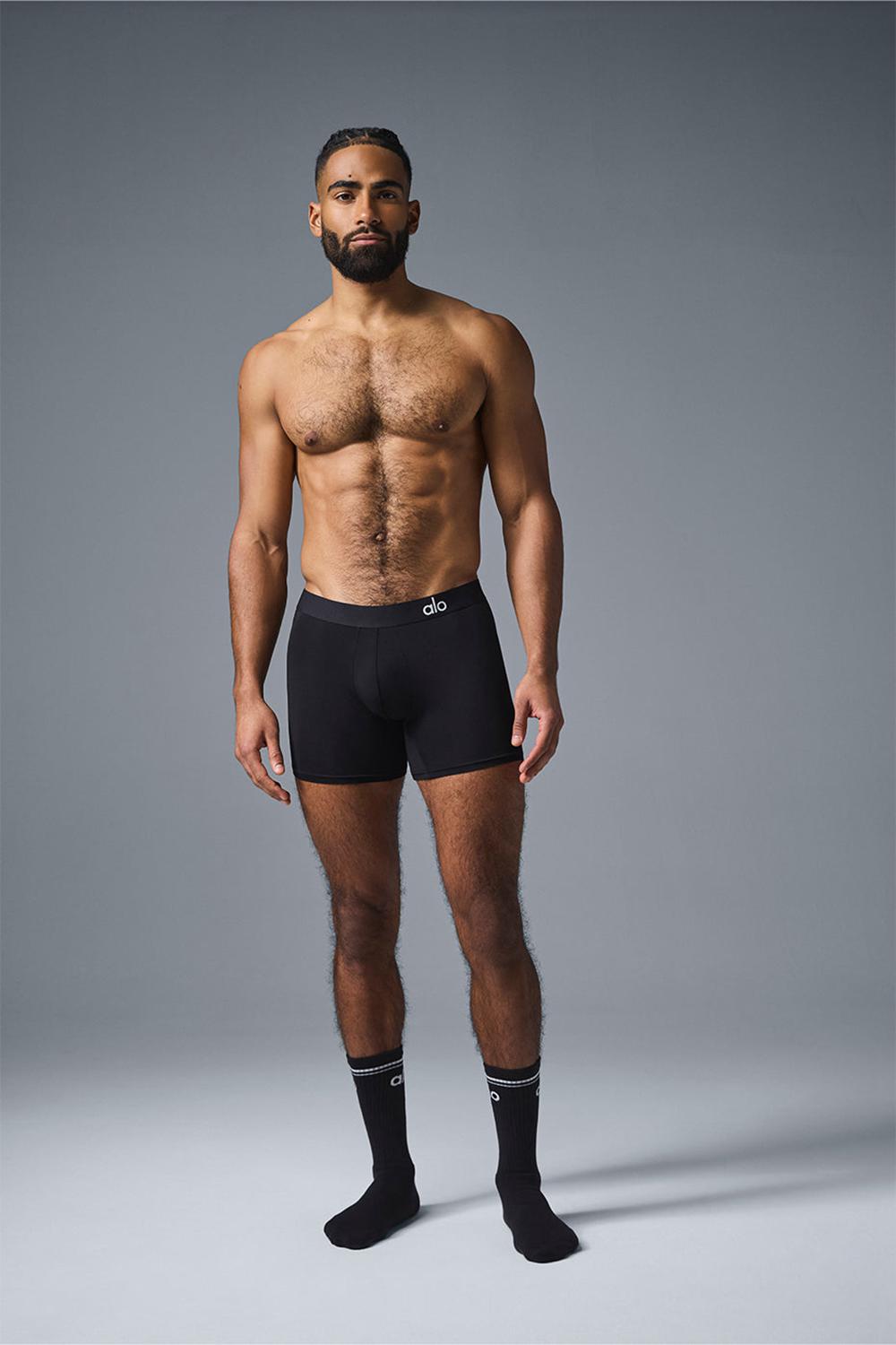 Boxer Alo Yoga Day and Night Hombre Negras | España  MLDE-30796