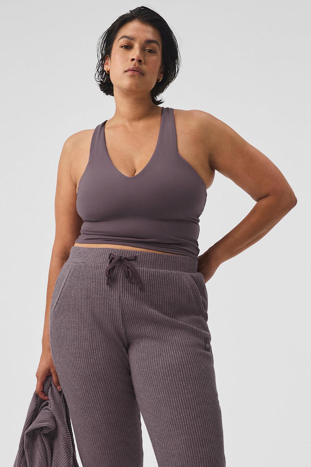 Bra Tank Alo Yoga Airbrush Real Mujer Raisinette | España  SUEL-98672