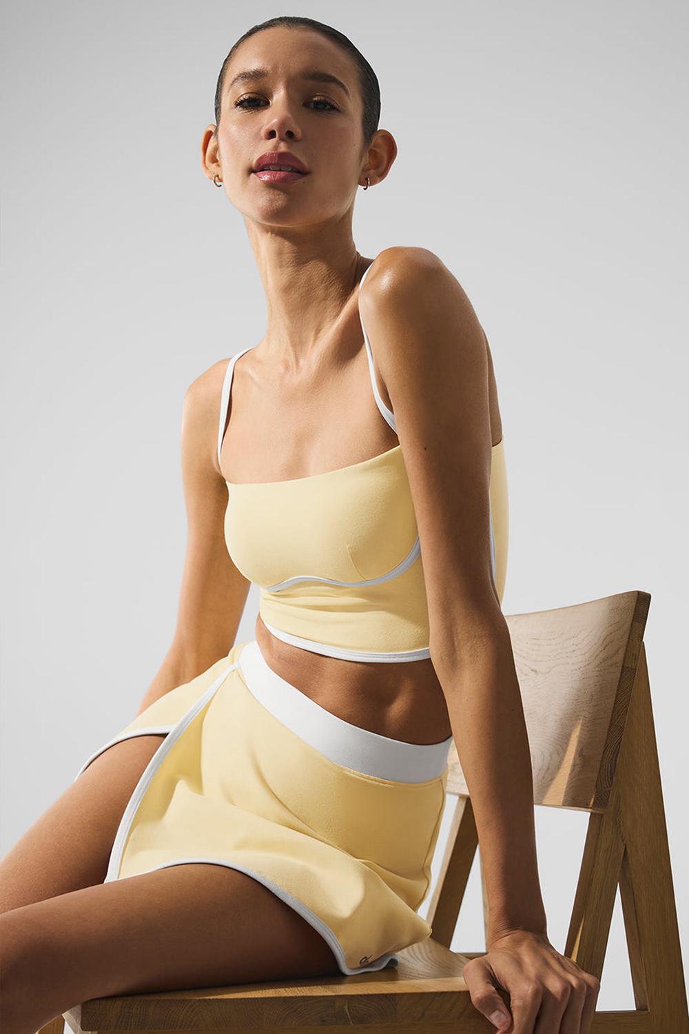 Bra Tank Alo Yoga Airbrush Streamlined Mujer Blancas | España  VMDR-60892