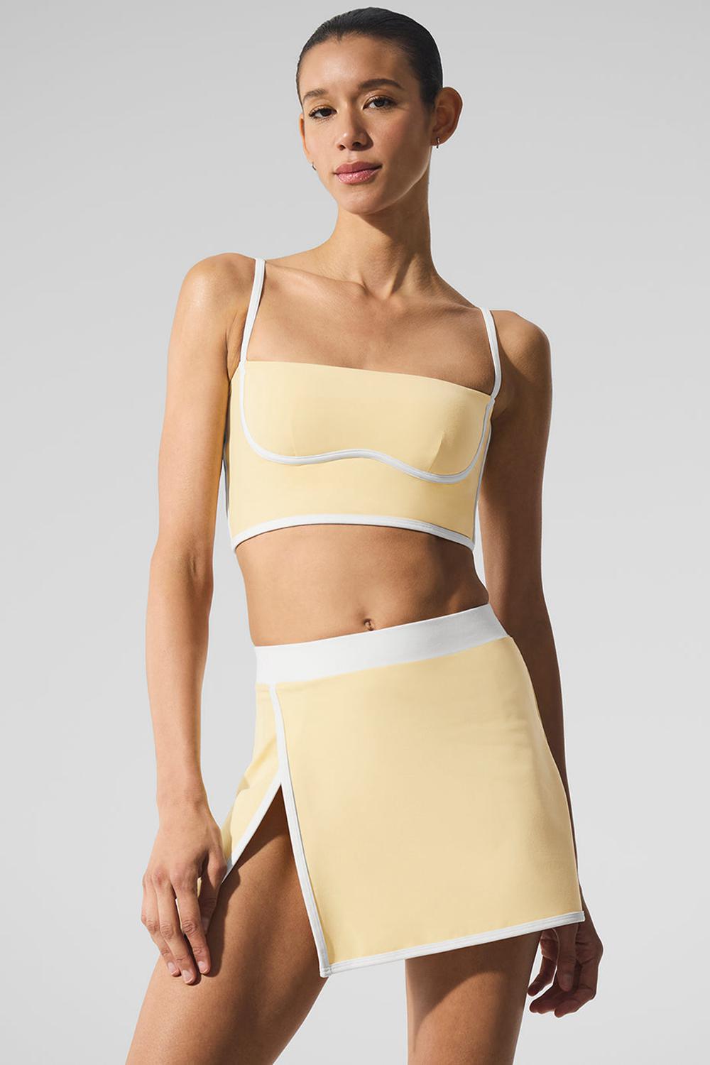Bra Tank Alo Yoga Airbrush Streamlined Mujer Blancas | España  VMDR-60892