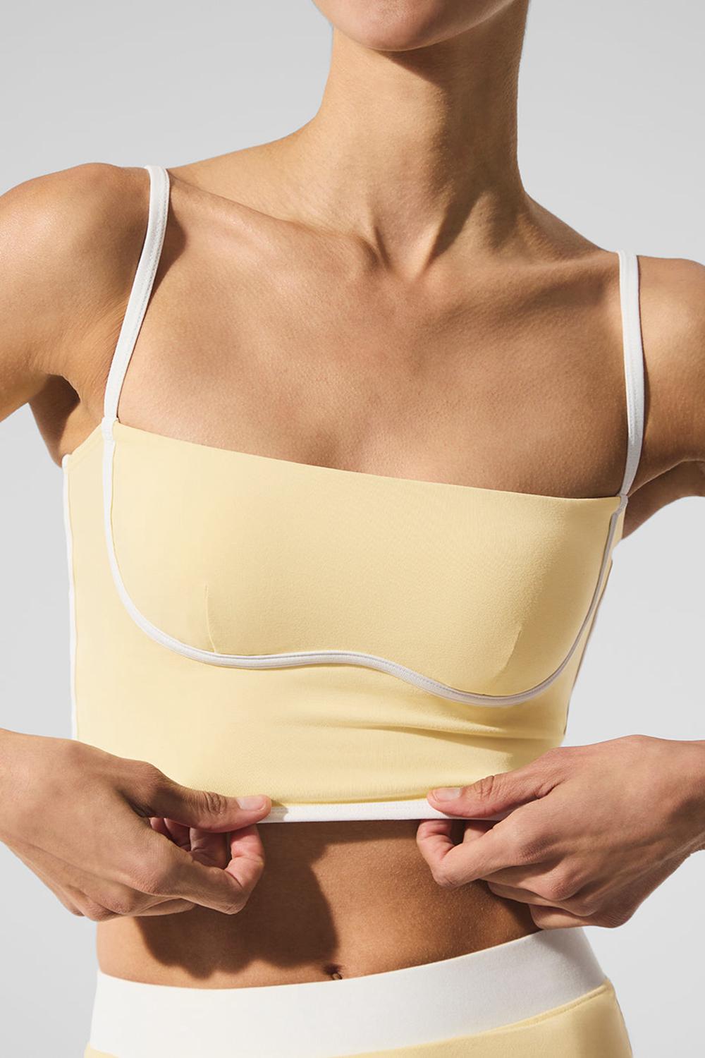 Bra Tank Alo Yoga Airbrush Streamlined Mujer Blancas | España  VMDR-60892