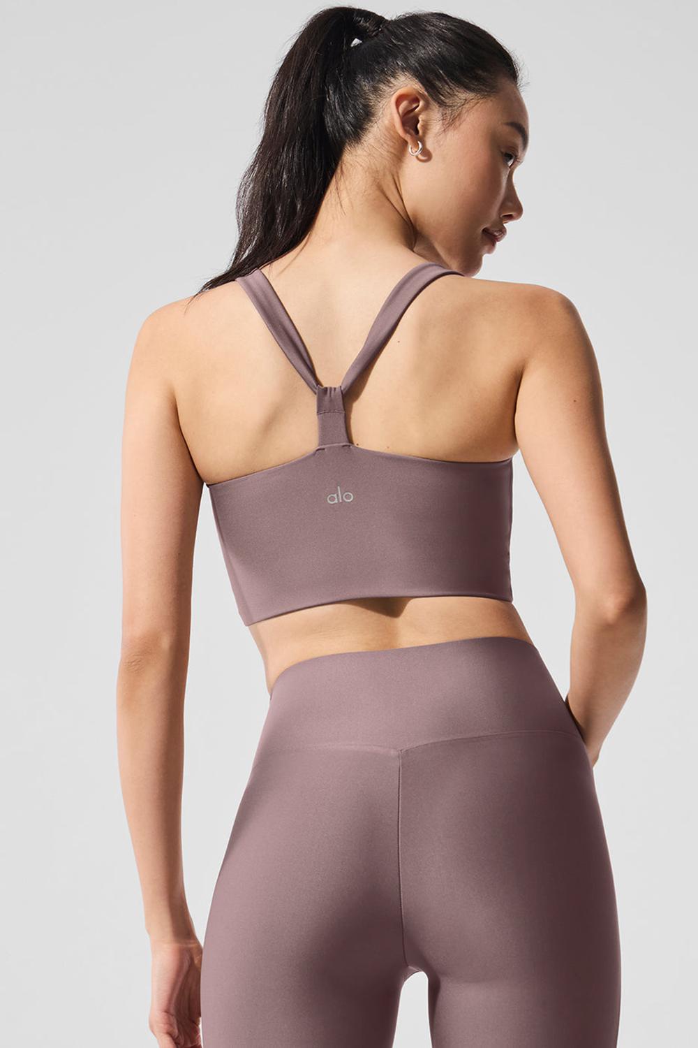 Bra Tank Alo Yoga Airlift Sleek Mujer Mushroom | España  ZDNA-91832