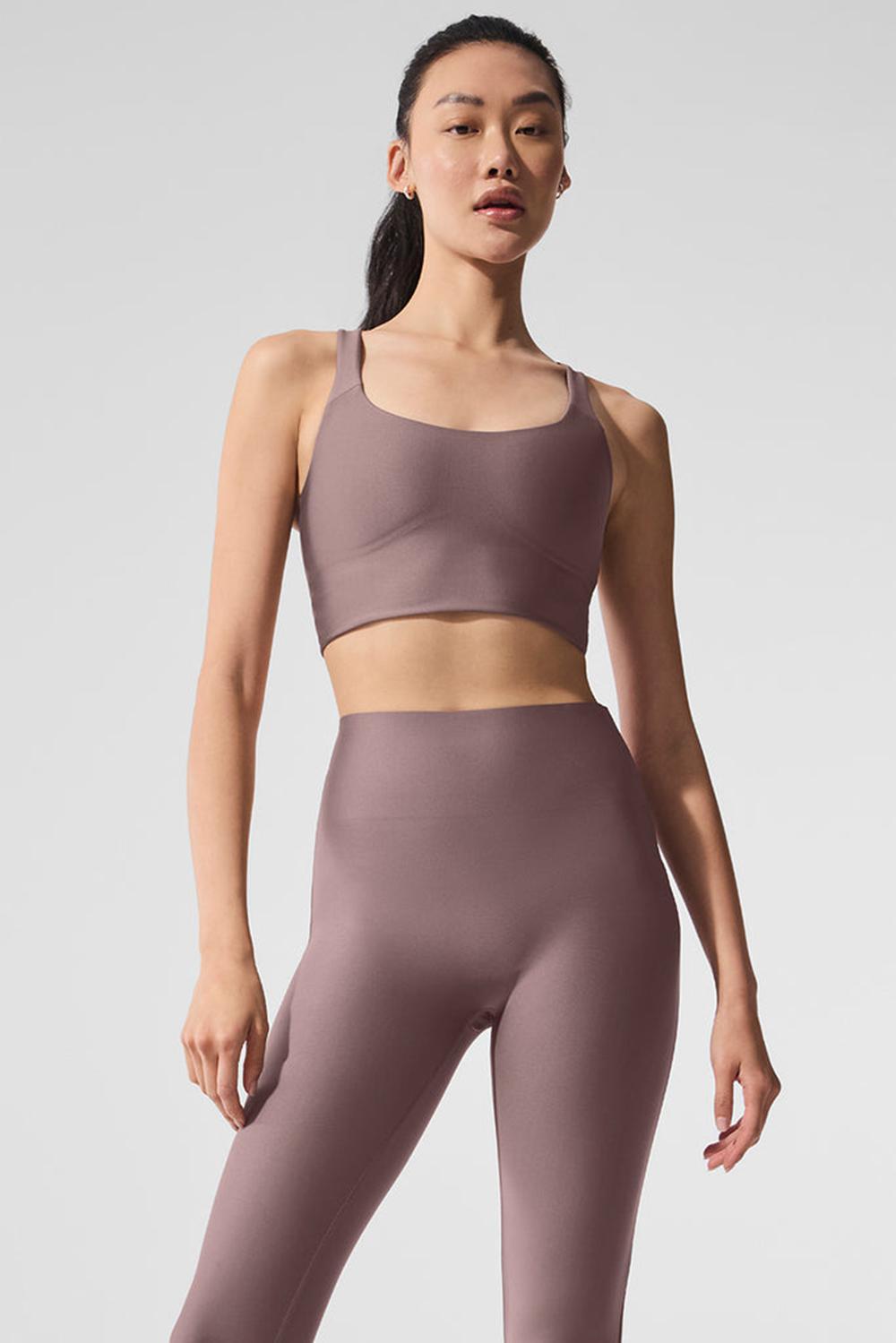 Bra Tank Alo Yoga Airlift Sleek Mujer Mushroom | España  ZDNA-91832