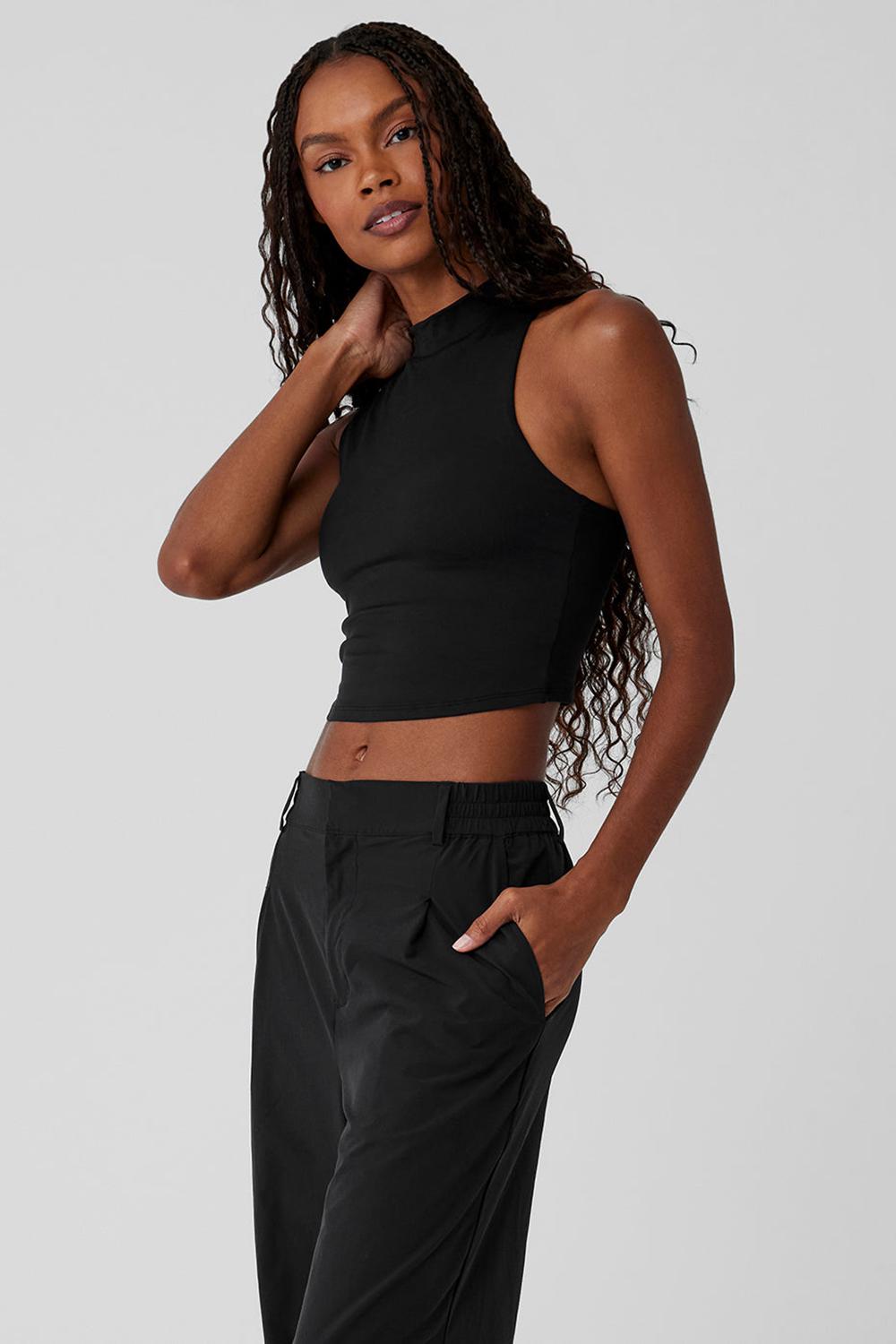 Bra Tank Alo Yoga Alosoft Top That Mujer Negras | España  AOFI-53680