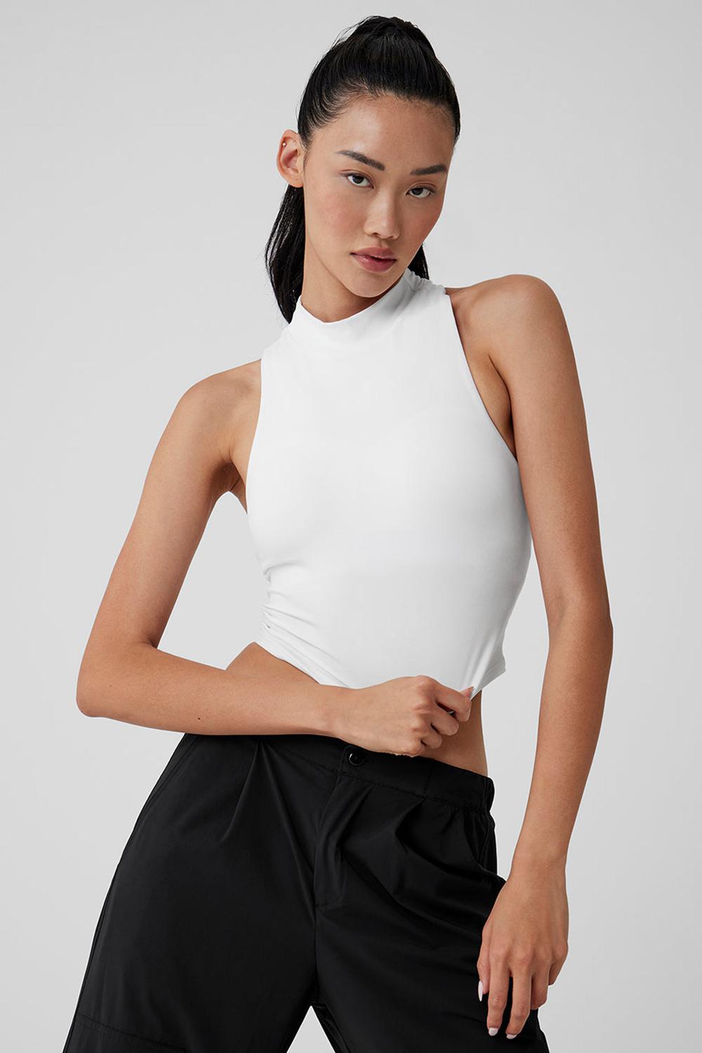 Bra Tank Alo Yoga Alosoft Top That Mujer Blancas | España  GLRQ-71650