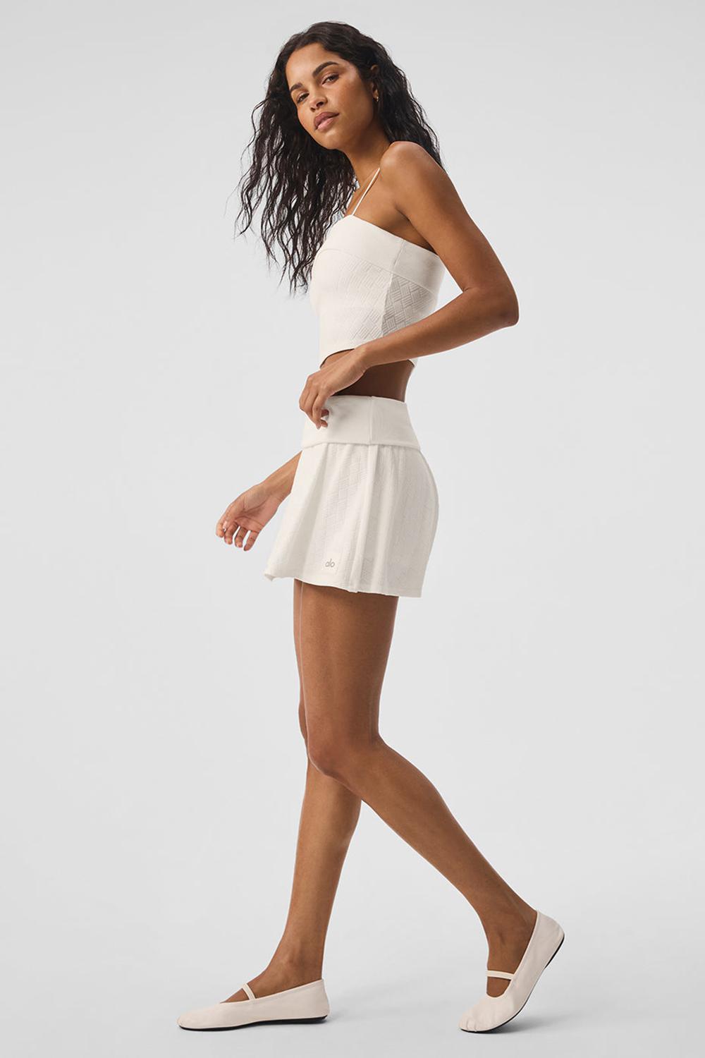 Bra Tank Alo Yoga Doubles Only Mujer Ivory | España  HSOG-65094