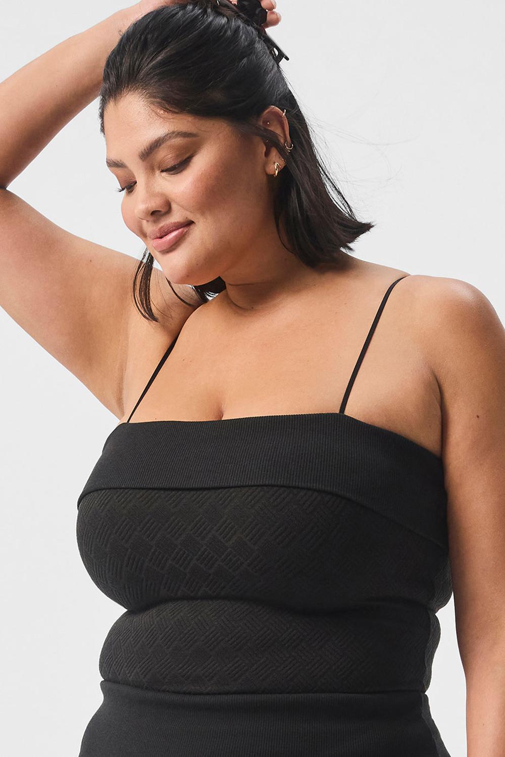 Bra Tank Alo Yoga Doubles Only Mujer Negras | España  SVUK-91237