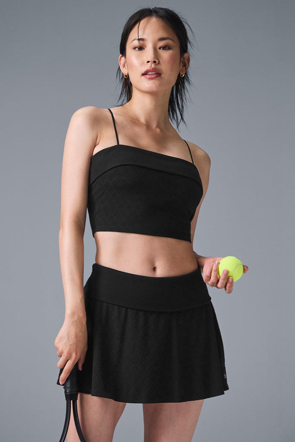 Bra Tank Alo Yoga Doubles Only Mujer Negras | España  SVUK-91237