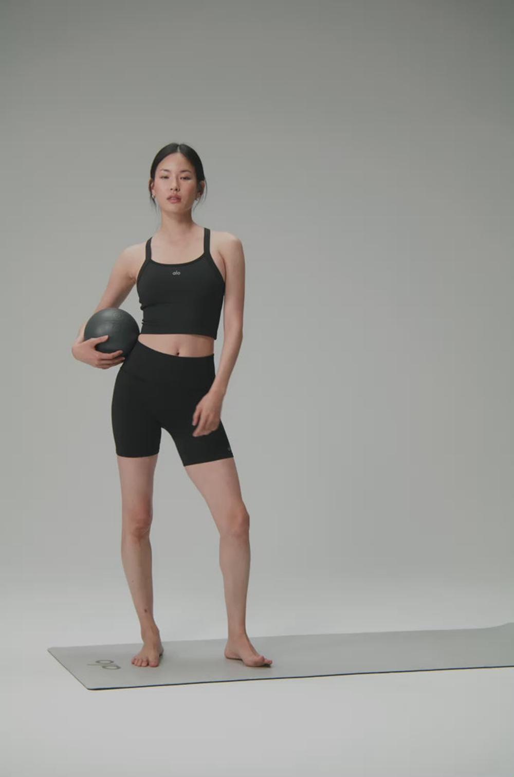 Bra Tank Alo Yoga Seamless Ribbed Favorite Mujer Verde | España  KXZE-48235